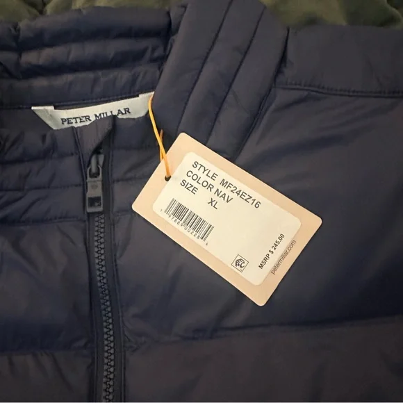 Peter Millar All Course Puffer Jacket | Men’s XL | New with Tags | Navy Blue - Picture 3 of 6